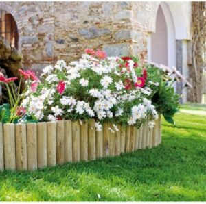 Bordura in Legno per aiuole giardino, 250x20x2,5 cm - immagine 3