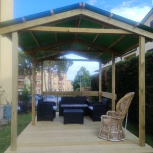 pergola in legno da giardino per auto