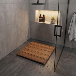 Pedana Doccia Antiscivolo in Legno Thermo-Wood