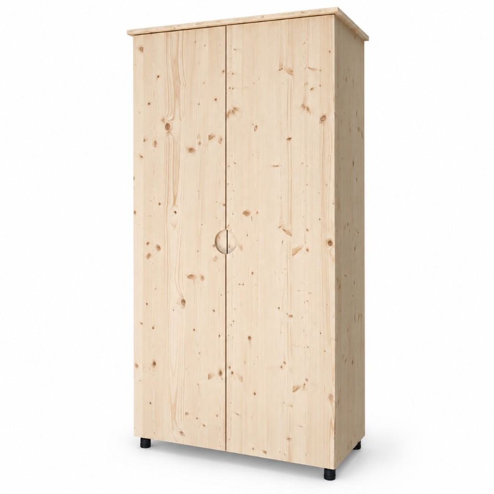 Armadio in legno con ripiani regolabili 100-60-205 cm (1)