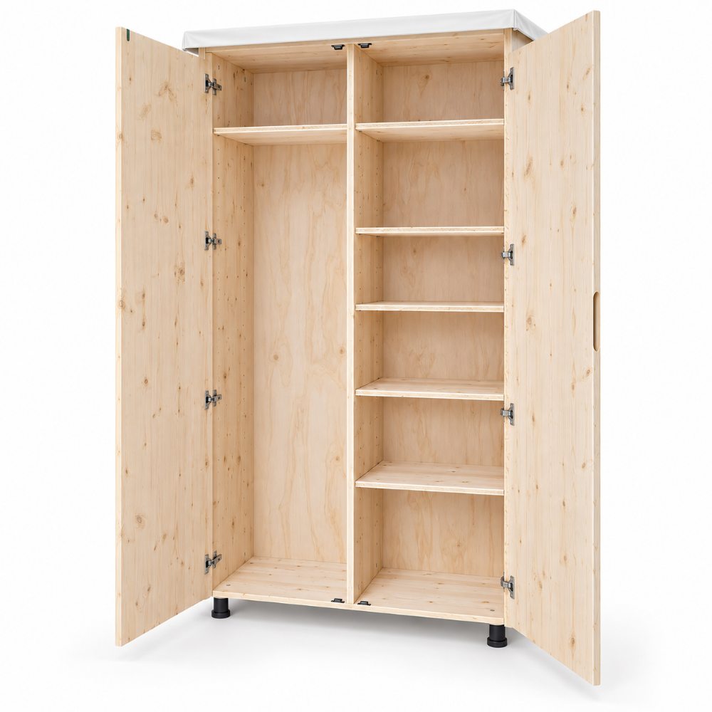 Armadio portascope in legno da esterno 100-40-205 cm (12)